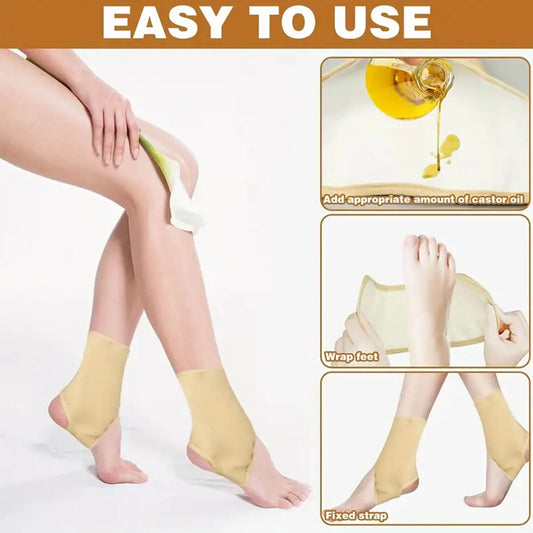 Castor Oil Foot Wrap