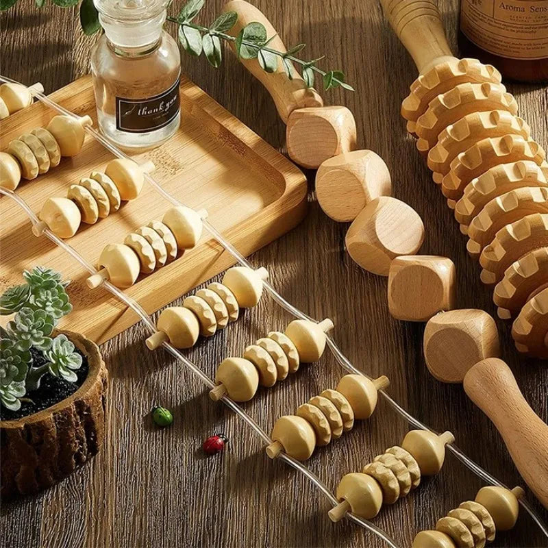 Wooden Therapy Massage Roller