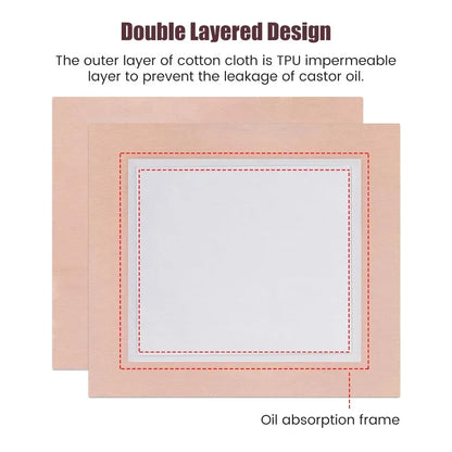 Disposable Castor Oil Pack Wrap Patches