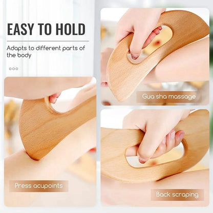 Wooden Body Gua Sha Massage Tool