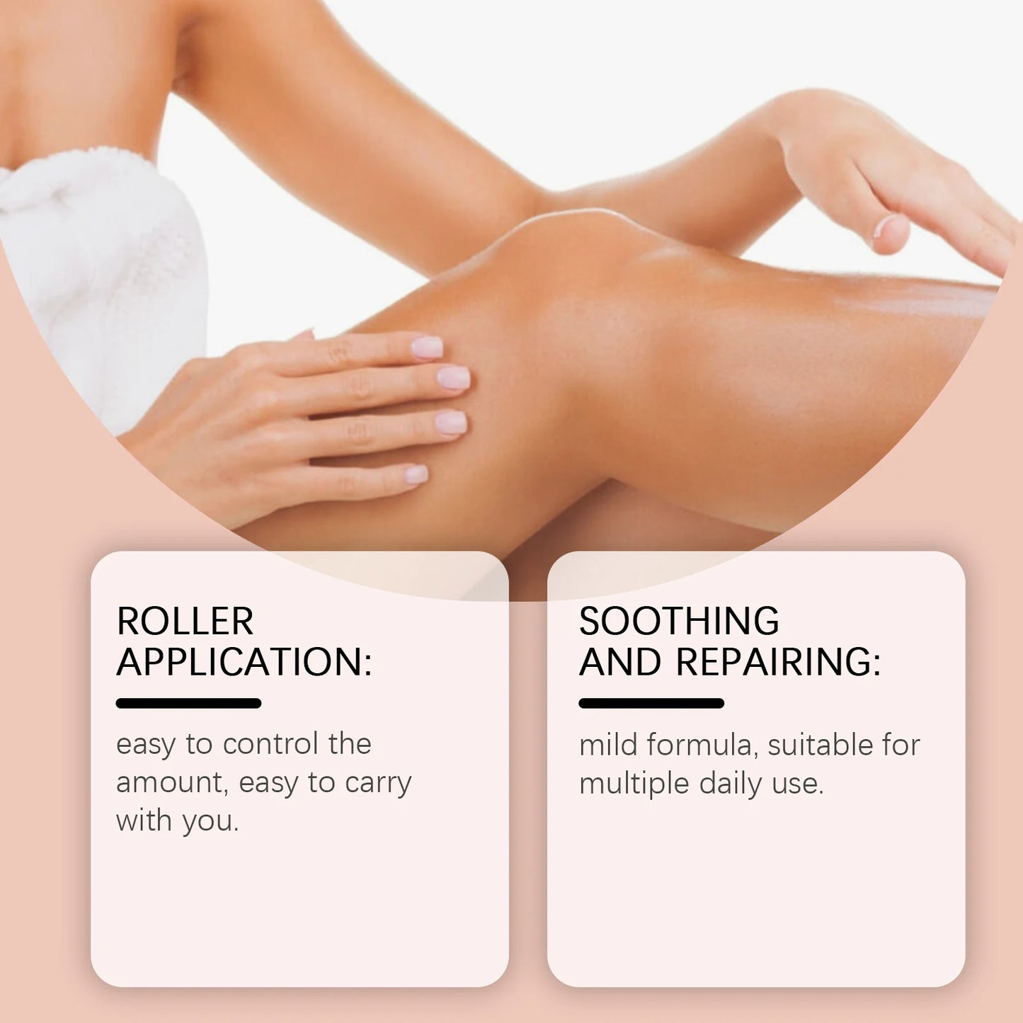 Organic Castor Oil Roll-On with Rose Quartz Roller