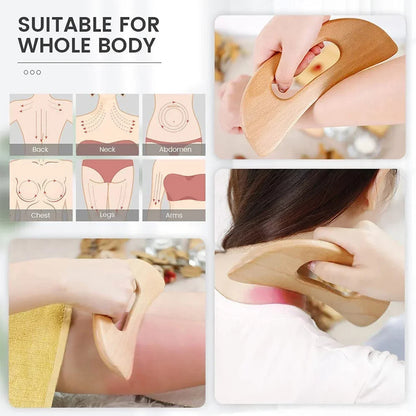Wooden Body Gua Sha Massage Tool