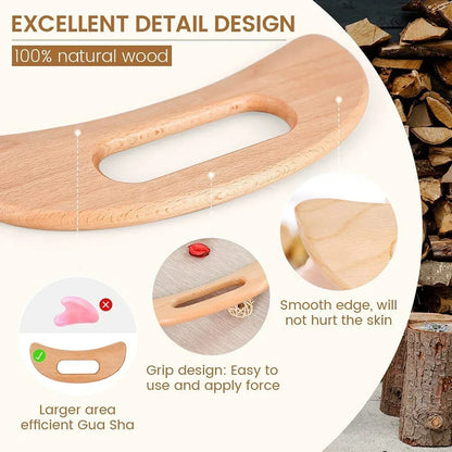 Wooden Body Gua Sha Massage Tool